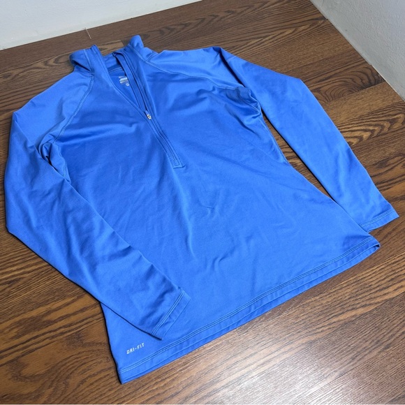 Nike Women’s Dri-FIT half-zip pullover top in blue size XL - Picture 3 of 11